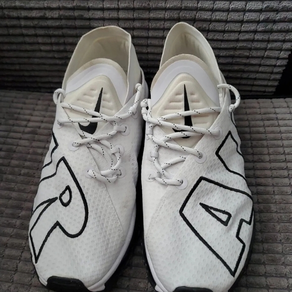 Nike Air Max Flair White Black Trainers Size UK 7 41 eu - Picture 4 of 8